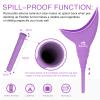 Sunany Female Urinal, Reusable Silicone Foolproof Women Pee Funnel Allows Women to Pee Standing Up,Women's Urinal is The Perfect Companion for Indoor Use (Purple) view 2