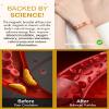 Feraco Copper Magnetic Bracelet for Men Women, 99.99% Pure Copper Cuff Bangle with Effective Neodymium Magnets, Adjustable Jewelry Gifts (Set of 2) view 4