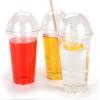 Golden Apple Cup series, 24oz Clear Plastic cups with Dome lids with hole 50sets(50cups+50lids) view 1