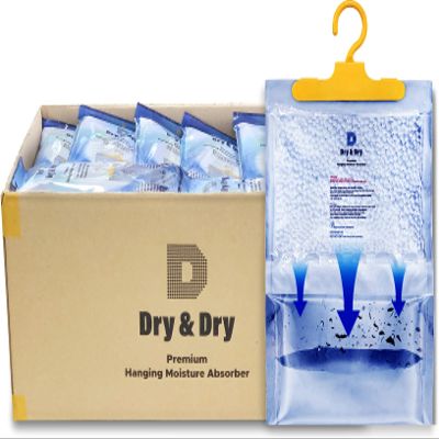 Dry & Dry 44 Pack[14 OZ] Premium Moisture Absorbers Dehumidifiers for Home Dehumidifier for Basement Dehumdifiers for Bedroom Small Dehumidifiers - Dehumidifiers Moisture Absorber