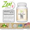 Zen Supplements - Zinc 20 Mg with L-OptiZinc High Bioavailable Form of Zinc for Immune Support 100-Tabs view 2