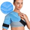 REVIX Shoulder Ice Pack for Rotator Cuff Cold Therapy, Arm Gel Ice Pack for Injuries Reusable, Flexible Cold Compression Wrap for Post-Workout Recovery, Fatigue and Shoulder Discomfort, Blue view 1