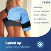 REVIX Shoulder Ice Pack for Rotator Cuff Cold Therapy, Arm Gel Ice Pack for Injuries Reusable, Flexible Cold Compression Wrap for Post-Workout Recovery, Fatigue and Shoulder Discomfort, Blue view 3