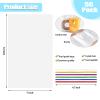 50 pcs Clear 7" x 12"(W:17.8*H30.4 cm) Flat Cello Cellophane Bags Poly Treat Bags 2.8 mils for Gift Wrapping, Bakery, Cookie, Candies, Toast, Dessert, Party Favors Packaging with Color Twist Ties view 3