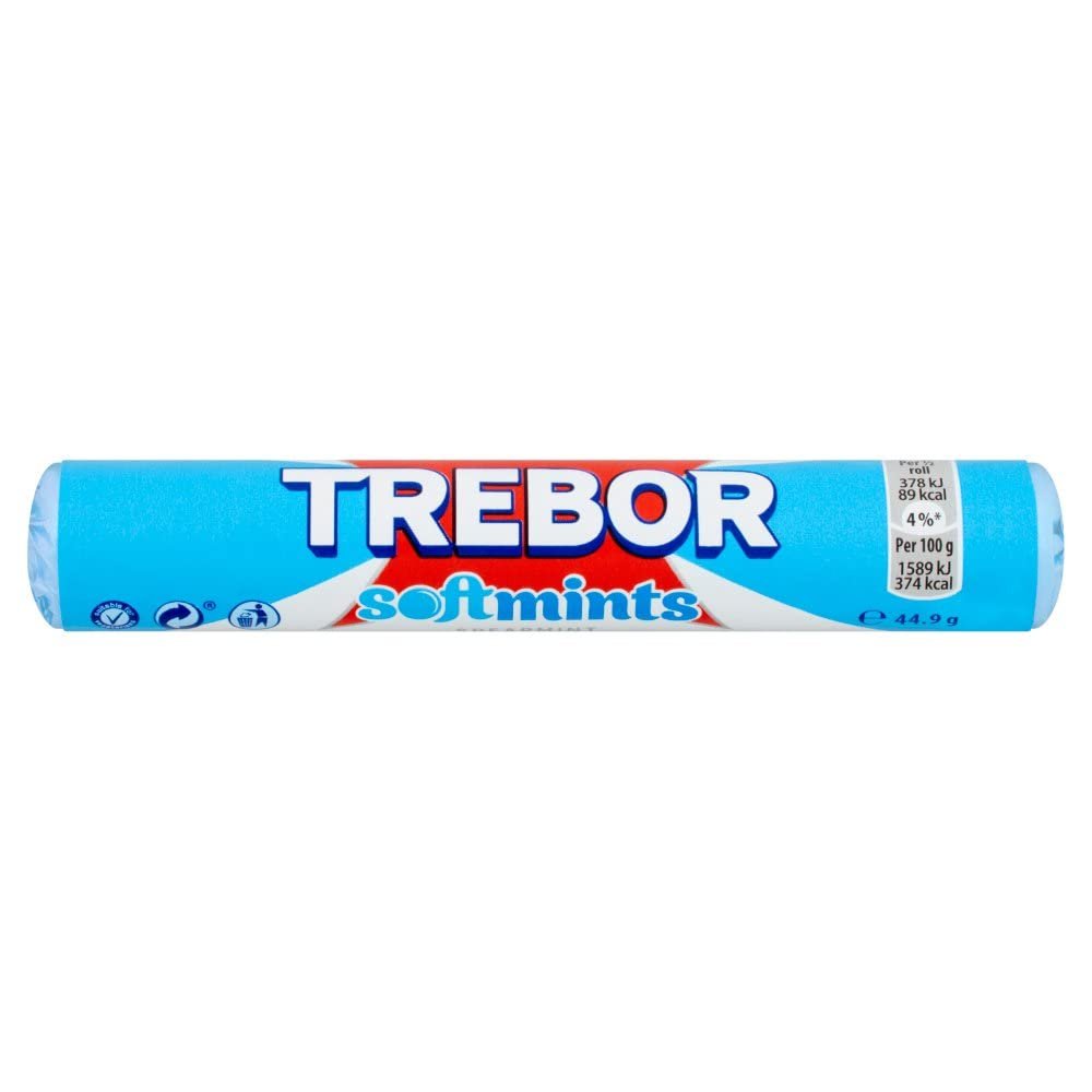 Trebor Softmint Spearmint Roll (Pack of 40)