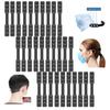 [30 PCS] Strap Extenders for Face Mask,Comfortable Mask Extension Hook Band Clip,Adjustable Strap Holder Buckle to Relief Ear Pain,Ear Protector Belt Strap Hook for Mask(Black) view 1