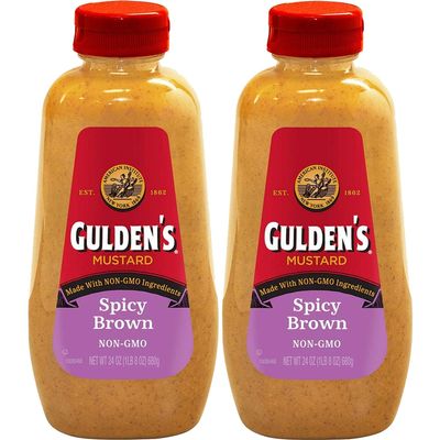 2 Pack Gulden's Spicy Brown Mustard, 24 oz, 2 Pack