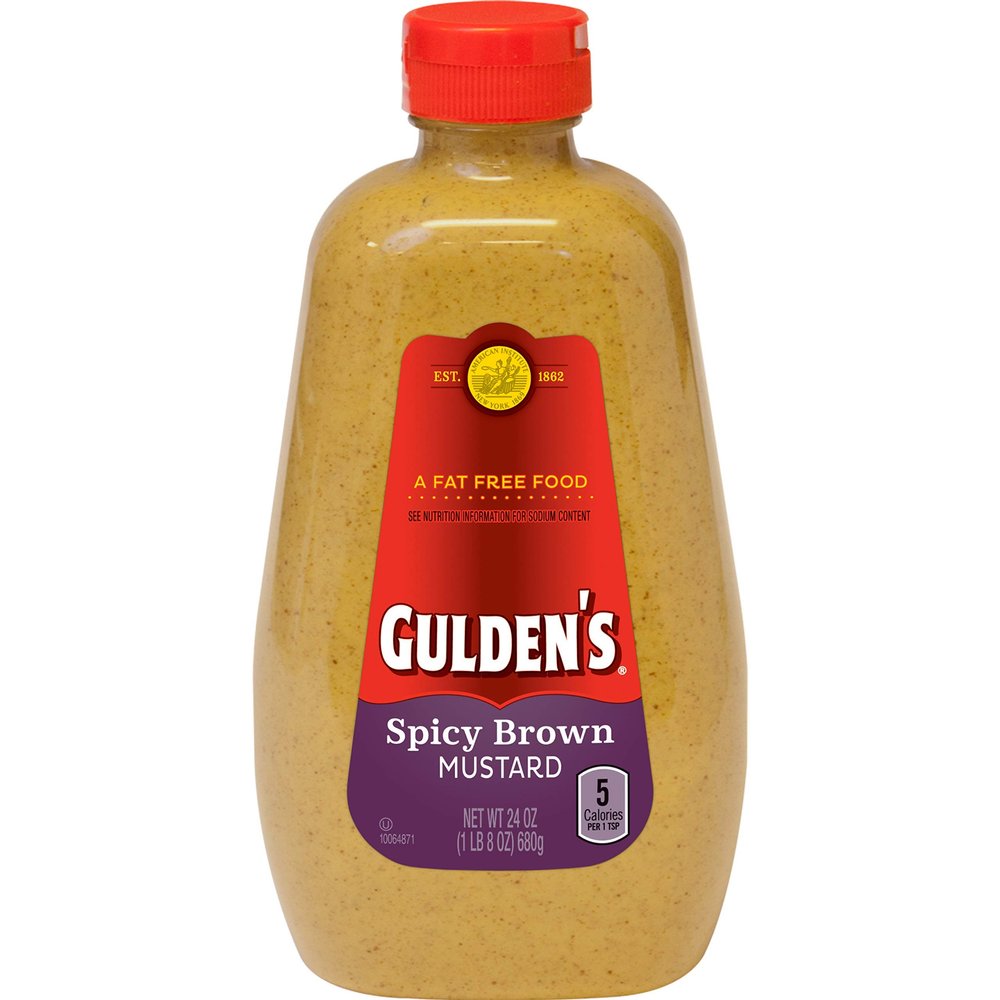 2 Pack Gulden's Spicy Brown Mustard, 24 oz, 3 Pack