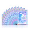 100pcs 4"X 6" Smell Proof Resealable Mylar Bags Food Storage Holographic Bags Foil Pouch Double-Sided Zipper lock Bag view 1