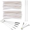 Pipe Cleaners Tool Set 100 pcs Pipe Cleaners Crafts 1pc Pipe Tamper Reamer 1pc Mini Nylon Brush Set and 2pcs Drinking Straw Cleaning Brushs view 1