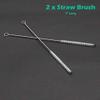 Pipe Cleaners Tool Set 100 pcs Pipe Cleaners Crafts 1pc Pipe Tamper Reamer 1pc Mini Nylon Brush Set and 2pcs Drinking Straw Cleaning Brushs view 2