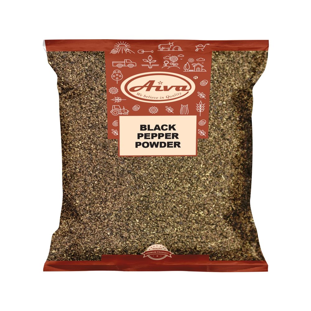 AIVA Black Pepper (Black Tellicherry peppercorn) Powder | Mesh 28 | Coarse | Pure & Natural (4 LB)