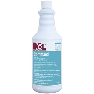 National Chemical Laboratories COMMAND Oil/Tar/Grease Carpet Spot Remover 12/32 oz (1 Qt.) Case (NCL0622-36)