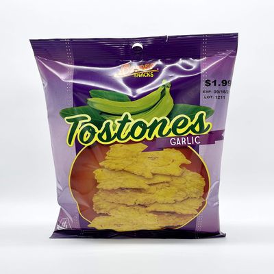 Bemar Snacks Tostones Garlic 24 Bags 4oz per Bag