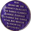1 Month AA Medallion Reflex Purple Silver Plated Chip view 2