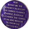 1 Month AA Medallion Reflex Purple Silver Plated Chip view 4
