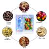 200pcs 3"X 4" (storage size 2.6X2.6 '') Smell Proof Resealable Mylar Bags Food Storage Holographic Bags Foil Pouch Double-Sided Zipper lock Bag view 4