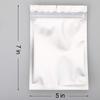 100pcs 5"X 7" Smell Proof Resealable Mylar Bags Front Matte Clear Back Matte Black Food Storage Foil Pouch Bag view 4