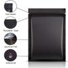 100pcs 4"X 6" Smell Proof Resealable Mylar Bags Front Matte Clear Back Matte Black Food Storage Foil Pouch Zipper lock Bag view 3