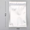 100pcs 4"X 6" Smell Proof Resealable Mylar Bags Front Matte Clear Back Matte Black Food Storage Foil Pouch Zipper lock Bag view 4