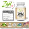 Zen Supplements Natural Vitamin E  400IU Vitamin E Capsules with 100% Natural Mixed Tocopherols - Non-GMO E Vitamin  100 Softgels view 2