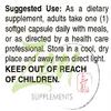 Zen Supplements Natural Vitamin E  400IU Vitamin E Capsules with 100% Natural Mixed Tocopherols - Non-GMO E Vitamin  100 Softgels view 4