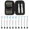Precision Screwdriver Set, Eyeglass repair kit with 10-style screwdrivers/nose pads/4 in 1 portable screwdrivers/ear hook/tweezer for eyeglasses sunglass watch calculator (with 70-style screws) view 2