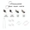 Precision Screwdriver Set, Eyeglass repair kit with 10-style screwdrivers/nose pads/4 in 1 portable screwdrivers/ear hook/tweezer for eyeglasses sunglass watch calculator (with 70-style screws) view 4