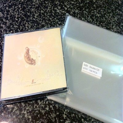 500 Pcs Double CD Jewel Case Resealable Cello Cellophane Bags (by UNIQUEPACKING)