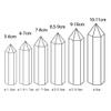 Runyangshi Natural Healing Crystal Wands, 6 Faceted Reiki Chakra Stones, Healing Crystal Single Point Wand Faceted Prism Wand (5pcs, 3.9"-4.3" (10-11cm)) view 2