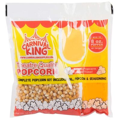 Carnival King All-In-One Popcorn Kit for 8 -10 Ounce Poppers - 24/Case - SET OF 2