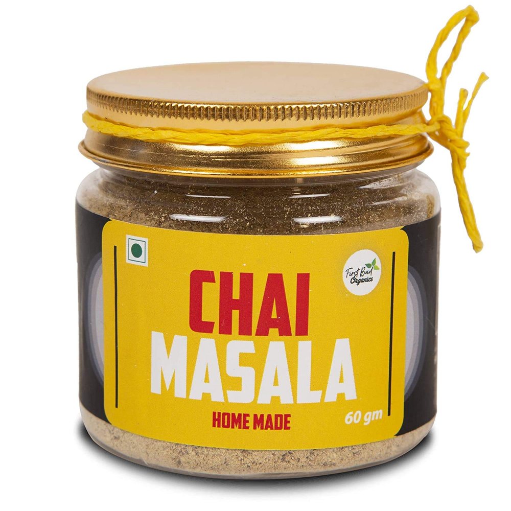First Bud organics Homemade Chai Masala Powder , 60 Gram I Immunity Booster I Helps in Cold and Cough