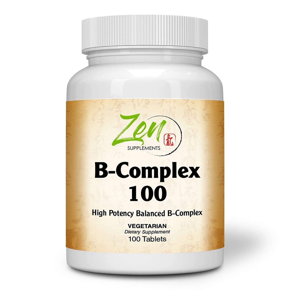Advanced B Complex Vitamin Supplement - Full-Spectrum B Vitamin Supplement with Folic Acid, Biotin, Inositol - Support Immune and Cardio Health, Energy Metabolism - 100 Tablets