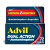 Advil Dual Action Coated Caplets with Acetaminophen, 250 Mg Ibuprofen and 500 Mg Acetaminophen Per Dose (2 Dose Equivalent) for 8 Hour Pain Relief - 72 Count view 1