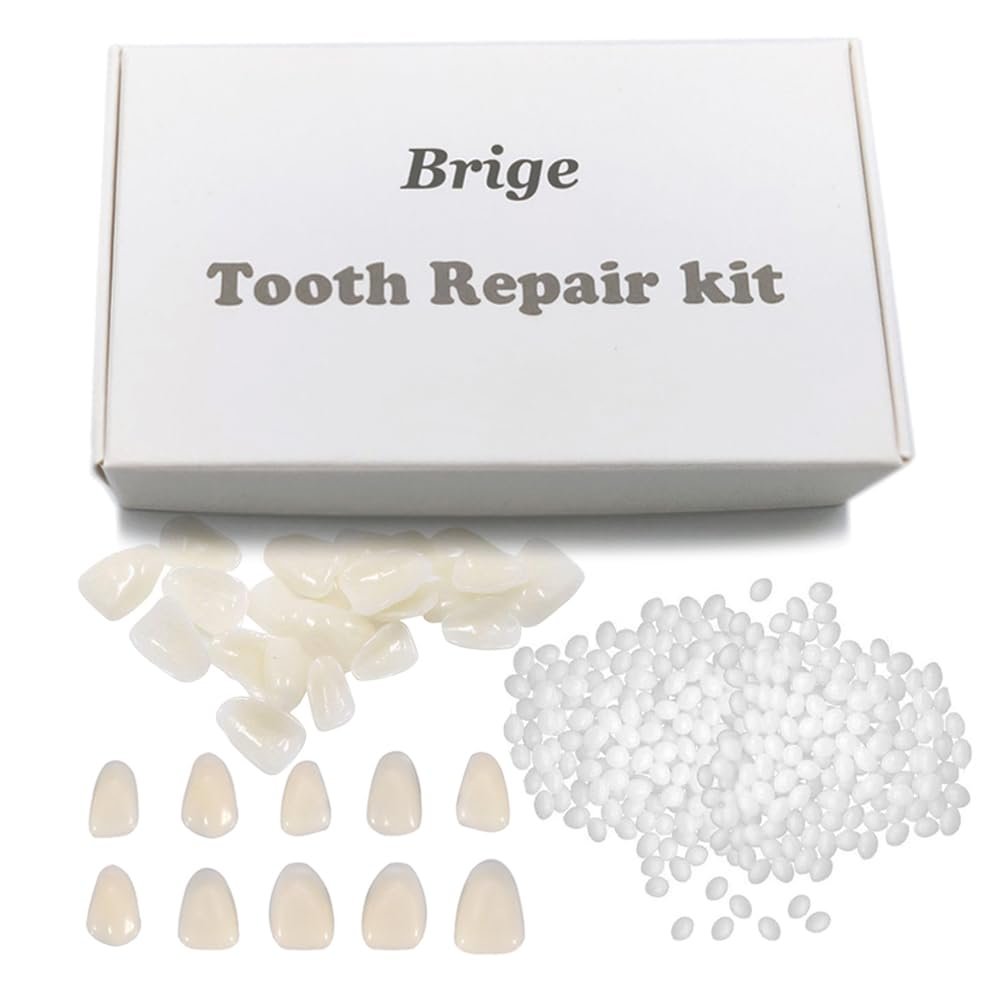 Brige Tooth Repair kit for Filling The Missing Broken Tooth and Gaps-Moldable Fake Teeth and Thermal Beads Replacement Kit for Women and Men