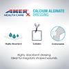 AMERX - Calcium Alginate - Wound Dressing Pads - Non Adhesive Pads - Absorbs up to 20x its Weight in Fluid for Pressure and Diabetic Ulcers view 4