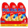 Pril Gold Gel Dishwasher Vinegar 3 x 600 ml view 1