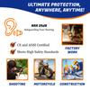 50 Pair Silicone Corded Ear Plugs Reusable - Gun Range Hearing Protection for Shooters Hunters Lawn Mower Sleeping Construction Worker Safety Sports - Bulk Shooting Ear Protection for Men Women Adult view 2
