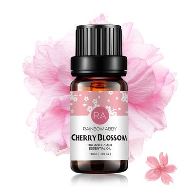 Cherry Blossom Essential Oil 100% Pure Oganic Plant Natrual Flower Essential Oil for Diffuser Message Skin Care - 10ML