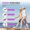 BeneCane Walking Cane for Men & Women Adjustable Cane with Offset Soft Cushioned Handle -Portable Lightweight Sturdy Mobility Walker Aid for Elderly, Seniors Collapsible Cane view 3