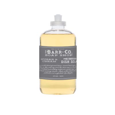 Barr Co 16oz Soothing Powerful Pure Vegetable Gentle Dish Soap Collection (Sugar & Cream)