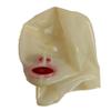 latex Hood Attached Mouthpiece and Nose Tube transparent Adults Rubber Mask bdsm (XL) view 1
