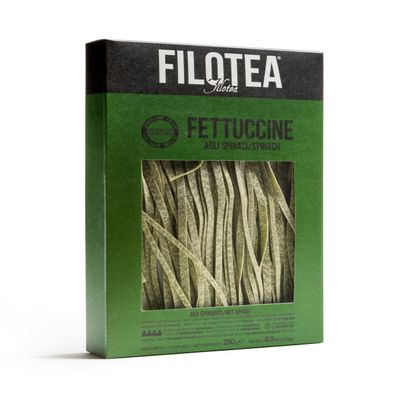 Egg Fettuccine with Spinach by Filotea, 8.8 oz (250 g)