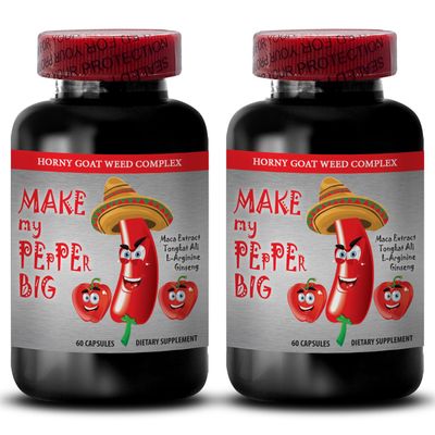 male enhancing pills increase size - MAKE MY PEPPER BIG - NATURAL MALE ENLARGEMENT, Maca, L-Arginine, Longjack pills, male performance enhancer, tongkat ali for men, male libido pills, 2 Bot 120 Caps