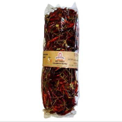 Hot Whole Calabrian Peppers | Hot whole dried peppers | Delizie De Calabria | 400 Grams