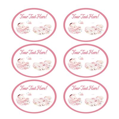 Newborn Baby for Baby Shower - Edible Cupcake Toppers - 3.25" cupcake (6 pieces/sheet)