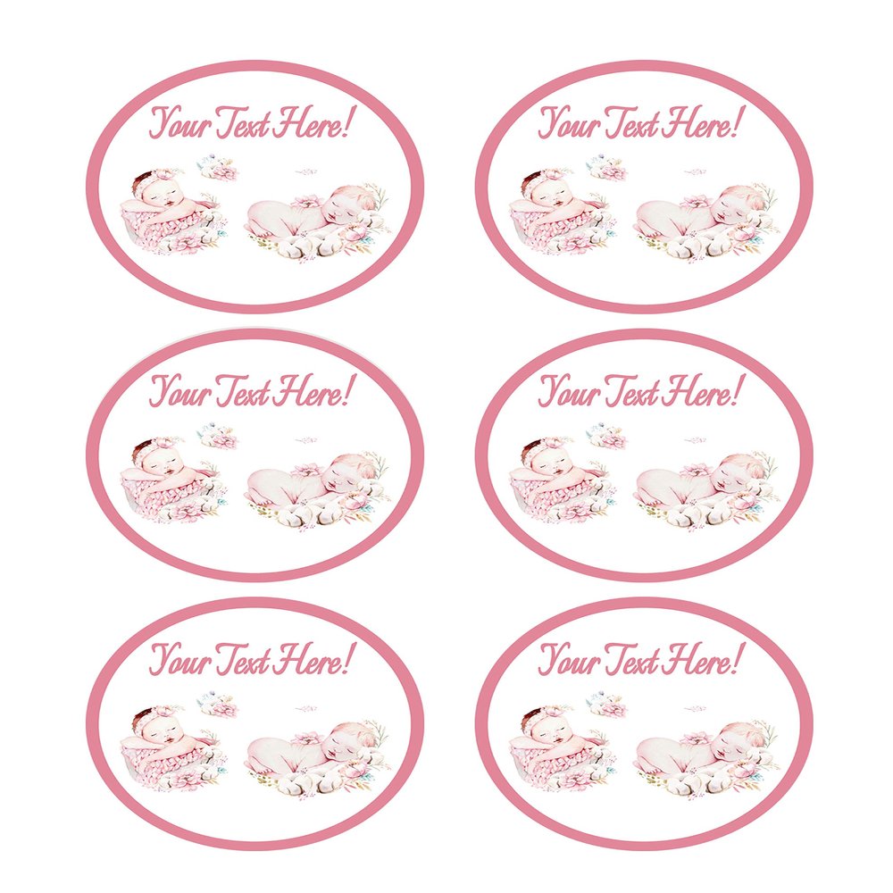 Newborn Baby for Baby Shower - Edible Cupcake Toppers - 3.25" cupcake (6 pieces/sheet)