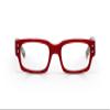 eyebobs Peckerhead Unisex Blue Light Reading Glasses, Red Front with Black & White Tortoise Temples, +1.75 Diopter