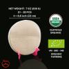 TANISA 24 Sheets Organic Rice Paper Wrappers, Spring Roll Wrappers for Fresh roll (22cm, Round, 7.05 oz/pack) Organic White, Rice Papers Sheets, Non GMO, Gluten Free, Made In Vietnam, Banh Trang Goi Cuon view 3