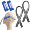 2-Pack CPAP Headgear Straps with 2 CPAP Covers, Compatible with ResMed Swift FX Nasal Pillow CPAP Mask view 1